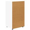 vidaXL Dulapuri de depozitare 2 pcs Alb 60 x 48 x 105 cm Lemn compozit