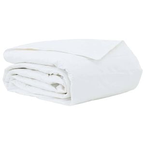 vidaXL Pilotă de vară 200 x 220 cm Vară Pene Alb Respirabil