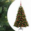 vidaXL Brad de Crăciun artificial cu glob 120 cm 150 LED-uri Alb cald