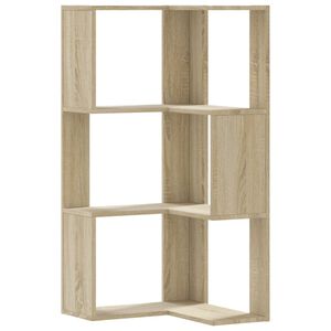 vidaXL Bibliotecă 3 niveluri stejar sonoma 50x50x102 cm lemn prelucrat