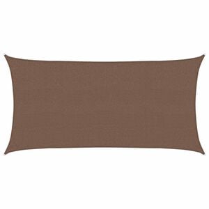 vidaXL P&acirc;nză de umbră Maro 2 x 6 m HDPE
