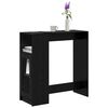 vidaXL Masă de bar Stejar Negru 101 x 40 x 103,5 cm Lemn compozit