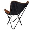Bo-Camp Scaun fluture pliant pentru camping "Himrod", maro