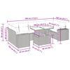 vidaXL Set canapele de grădină, 8 piese, cu perne, bej, poliratan