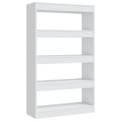 vidaXL Bibliotecă/Separator cameră, alb, 80x30x135 cm, PAL