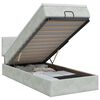 vidaXL Pat ottoman cu saltea Gri deschis 100 x 200 cm Catifea