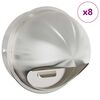 vidaXL Capace de ventilație pentru aer 8 pcs Argintiu 200 mm