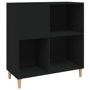 vidaXL Dulap pentru discuri negru 84,5x38x89 cm lemn compozit