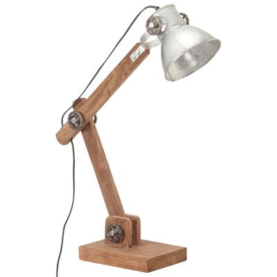 vidaXL Lampă de birou industrială, argintiu, 58x18x90 cm, E27, rotund