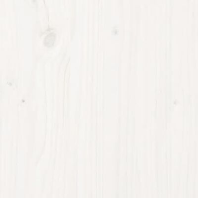 vidaXL Jardinieră, alb, 110x110x27 cm, lemn masiv de pin