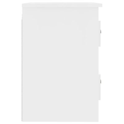 vidaXL Noptieră de perete, alb, 41,5x36x53cm