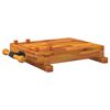 vidaXL Blat pentru banc de lucru cu menghină, 52x44x9,5 cm lemn acacia