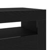 vidaXL Cabinet TV Stejar Negru 120 x 35 x 40 cm Lemn compozit