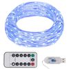 vidaXL Instalație cu 300 LED-uri, albastru, 30 m
