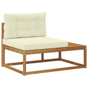 vidaXL Canapea de exterior cu braț final natural 115 x 83 x 73 cm