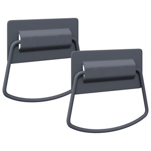 vidaXL M&acirc;nere pentru dulap 2 pcs Antracit 85 x 45 mm Metal