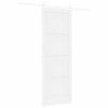 vidaXL Ușă glisantă ORKDAL Alb 83 x 232 cm Lemn masiv de pin