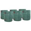 vidaXL Saci pentru deșeuri din grădină 12 pcs Verde 67 x 67 x 75.5 cm