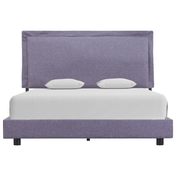 vidaXL Cadru de pat, gri deschis, 140 x 200 cm, material textil