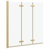 vidaXL &Icirc;ncărcare duș Manual Auriu 130 x 138 cm Sticlă ESG și aluminiu