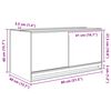 vidaXL Terariu cu depozitare Transparent 80 x 40 x 40 cm Sticlă