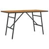 vidaXL Masă de dining Maro 110 x 55 x 61,5 cm Lemn Solid de Acacia