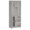 vidaXL Dulap &icirc;nalt, gri sonoma, 69,5x34x180 cm, lemn compozit