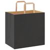 vidaXL Pungi de h&acirc;rtie 50 buc cu m&acirc;nere negre 26x17x25 cm