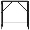 vidaXL Masă consolă, negru, 75x32x75 cm, lemn prelucrat