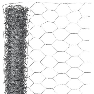 Nature Plasă din sârmă, 1x10 m, oțel galvanizat, 25 mm, hexagonal