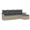 vidaXL Set de canapele pentru grădină 5 buc. Rattan poli