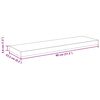 vidaXL Rafturi de perete suspendate 2 buc., stejar, 80x23,5x3,8 cm MDF