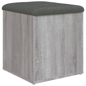 vidaXL Bancă de depozitare, gri sonoma, 42x42x45 cm, lemn prelucrat