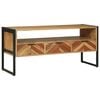 vidaXL Cabinet TV cu sertar Maro 100 x 35 x 50 cm Lemn Solid de Acacia