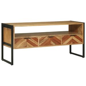vidaXL Cabinet TV cu sertar Maro 100 x 35 x 50 cm Lemn Solid de Acacia
