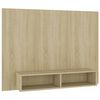 vidaXL Comodă TV de perete, stejar sonoma, 120x23,5x90 cm, PAL
