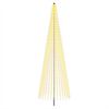 vidaXL Brad de Crăciun LED 485 cm 1632 LED-uri Alb cald Fier Negru