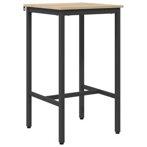 vidaXL Masă de bar 52 x 52 x 110 cm Lemn prelucrat Stejar Sonoma
