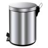 EKO Coș de gunoi cu pedală Classic, argintiu mat, 5 L