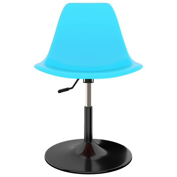 vidaXL Scaune de bucătărie pivotante, 2 buc., albastru, PP