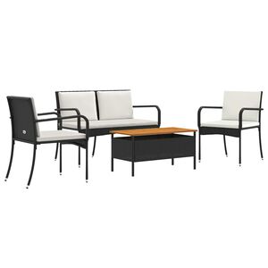 vidaXL Set de grădină cu pernă oțel