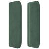vidaXL Tăblie pat cu aripioare verde &icirc;nchis 83x16x78/88 cm catifea