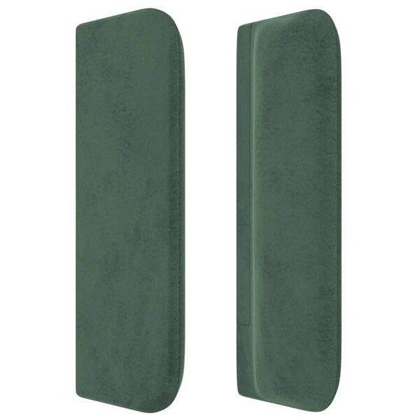 vidaXL Tăblie pat cu aripioare verde &icirc;nchis 83x16x78/88 cm catifea