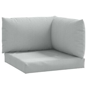 vidaXL Perne de paleți, 3 buc., melanj gri deschis, material textil