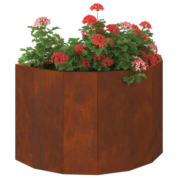 vidaXL Jardinieră Ruginit 60 x 30 x 35 cm Oțel rezistent de intemperii