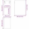 vidaXL Dulap suspendat Lemn vechi 20 x 29,5 x 40 cm Lemn compozit