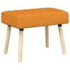 vidaXL Bancă cu tapițare canelată Galben &Icirc;ntunecat 60 x 40 x 45 cm