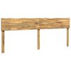 vidaXL Tăblie de pat cu margini naturale ROSTOCK Alb 200 cm