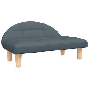 vidaXL Pat de c&acirc;ini, gri &icirc;nchis, 70x52x30 cm, material textil