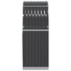 vidaXL Suport pentru lemne, antracit, 80x45x120 cm, oțel galvanizat